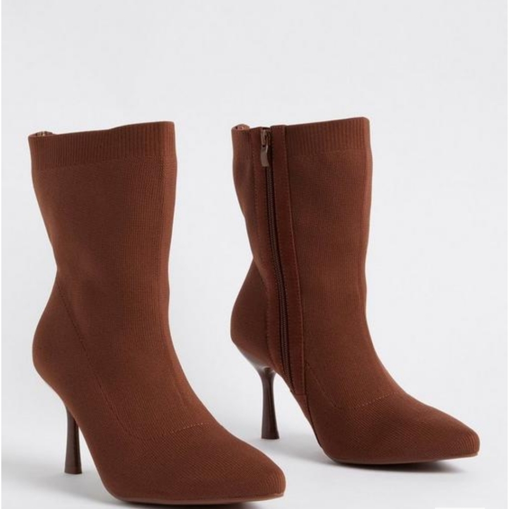 Torrid Stilleto Brown Boot Size 11W